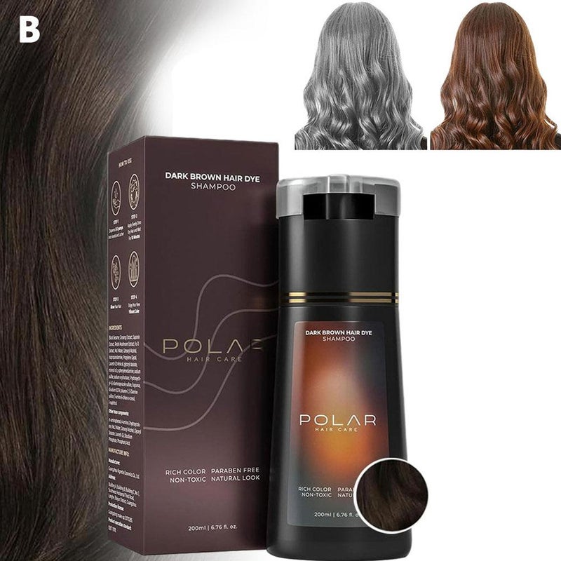 200ml Quick-dye Shampoo, One-Wash Color-Inducing Shampoo and Conditioner, Suitable for Men and Women, All Hair Types